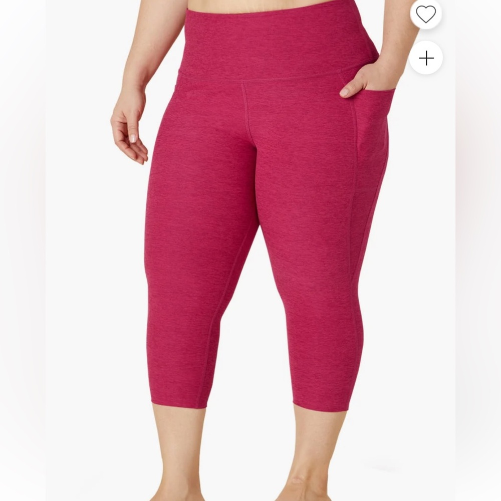 NWT Beyond yoga - spacedye pocket capri legging dragonfruit pink - 2x